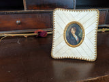 Late Victorian Grand Tour Hand Painted Portrait Miniature