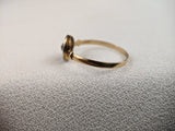 Edwardian 18k Gold Diamond Ring with Platinum Top