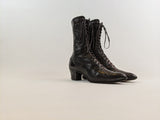 1910s-1920s Black Lace Up Boots | Approx Sz 6-6.5