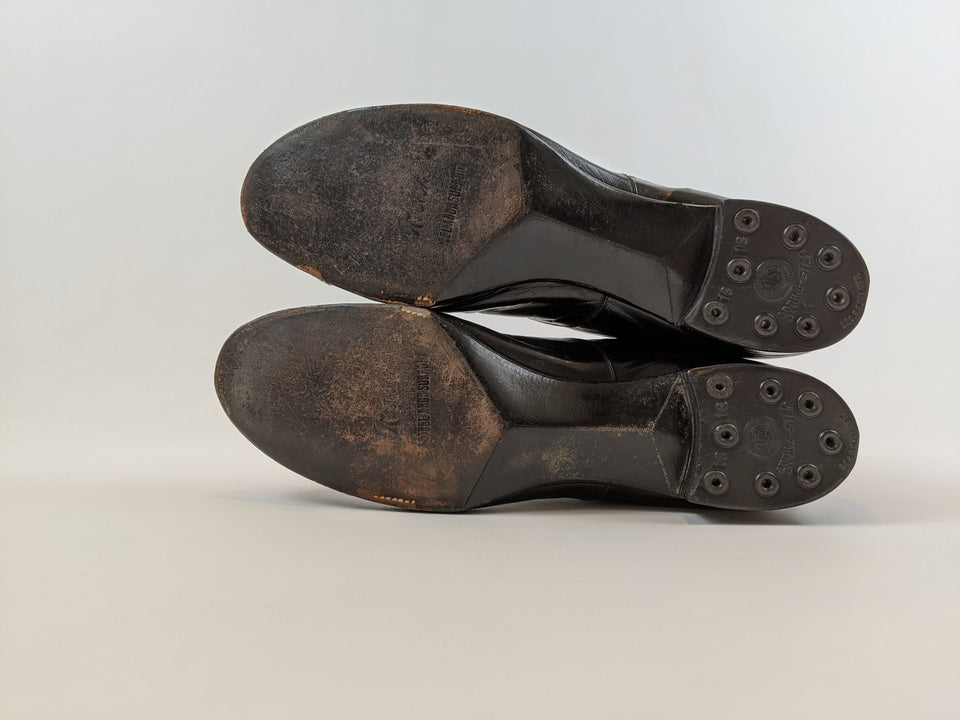 RESERVED — 1910s Black Side Button Boots | Approx Sz 8.5-9