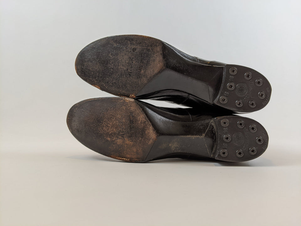 RESERVED — 1910s Black Side Button Boots | Approx Sz 8.5-9