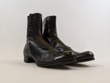 RESERVED — 1910s Black Side Button Boots | Approx Sz 8.5-9