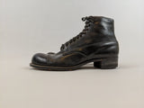 RESERVED | 1910s Black Lace Up Boots | Approx Sz 7.5-8