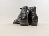 RESERVED | 1910s Black Lace Up Boots | Approx Sz 7.5-8