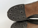 RESERVED | 1910s Black Lace Up Boots | Approx Sz 7.5-8