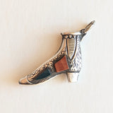 19th C. Scottish Agate Boot Charm