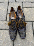 c. 1890s-1900s Beaded Oxfords