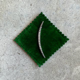 c. 1910s Sterling Silver Crescent Moon Brooch