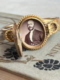 c. 1850s-1860s Gold Filled Locket Bracelet