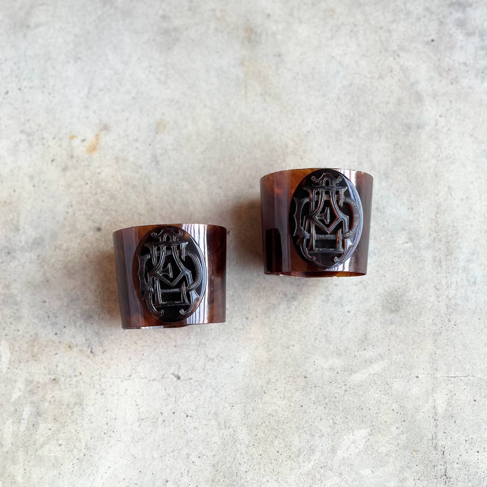 c. 1850s-1860s Tortoise Shell Cuff Bracelets