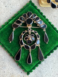 c. 1870s-1880s 14k Gold Onyx Parure
