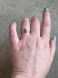 1886 14k Gold Snake Sapphire Ring