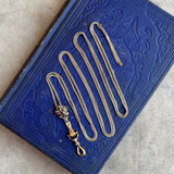 14k Gold Georgian Figural Fist Long Guard Chain