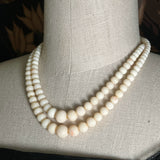 Late 19th-Early 20th c. Angel Skin Coral Bead Necklace