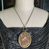 c. 1820s-1840s Large Pinchbeck Hair Pendant