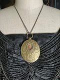 c. 1820s-1840s Large Pinchbeck Hair Pendant