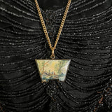 Mid-19th c. 14k Gold Enamel Locket with Hair