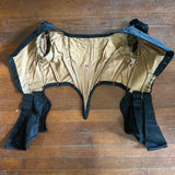 c. 1860s Black Silk Bodice
