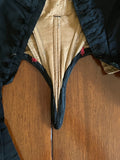 c. 1860s Black Silk Bodice