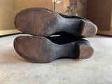 c. 1910s Black Velvet Side Button Boots | Approx Sz 7.5-8