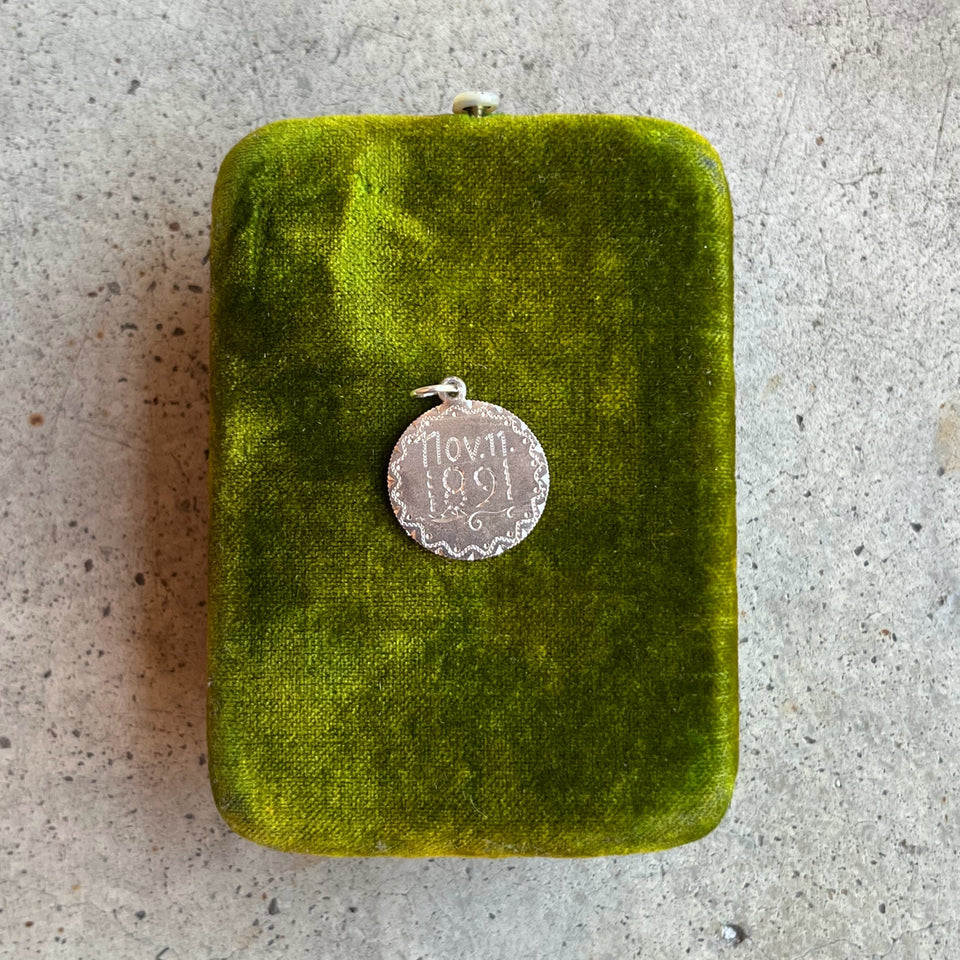 1891 Silver Plated Pendant