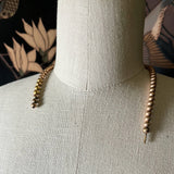 c. Late 19th c. - Early 20th c. Gold Filled Bead Choker