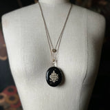 c. 1890s-1900s Gold Filled Celestial Slide Long Guard Chain
