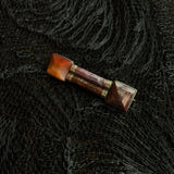 Mid-19th c. Sterling Silver Scottish Agate Brooch