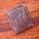c. 1840s Oil Painting Portrait in Leather Case