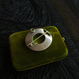 Mid-19th c. Sterling Silver Scottish Agate Brooch + Pendant