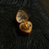 c. 1890s-1900s 14k Gold Banded Agate Ring