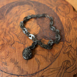 c. 1880s-1890s Vulcanite Locket Necklace