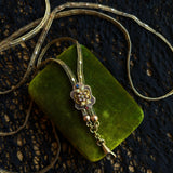 c. 1870s-1880s 14k Gold Unusual Long Guard Chain Necklace