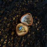 c. 1910s-1920s 14k Gold Green Agate Cameo Ring