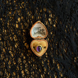 c. 1930s-1940s 14k Gold Amethyst Cabochon Ring