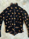 c. 1880s Velvet Embroidered Bodice