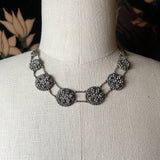 19th c. Cut Steel Choker Necklace