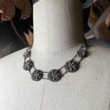 19th c. Cut Steel Choker Necklace