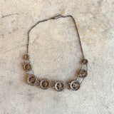 19th c. Cut Steel Choker Necklace