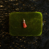 19th c. Carved Coral Fist Pendant | As Is