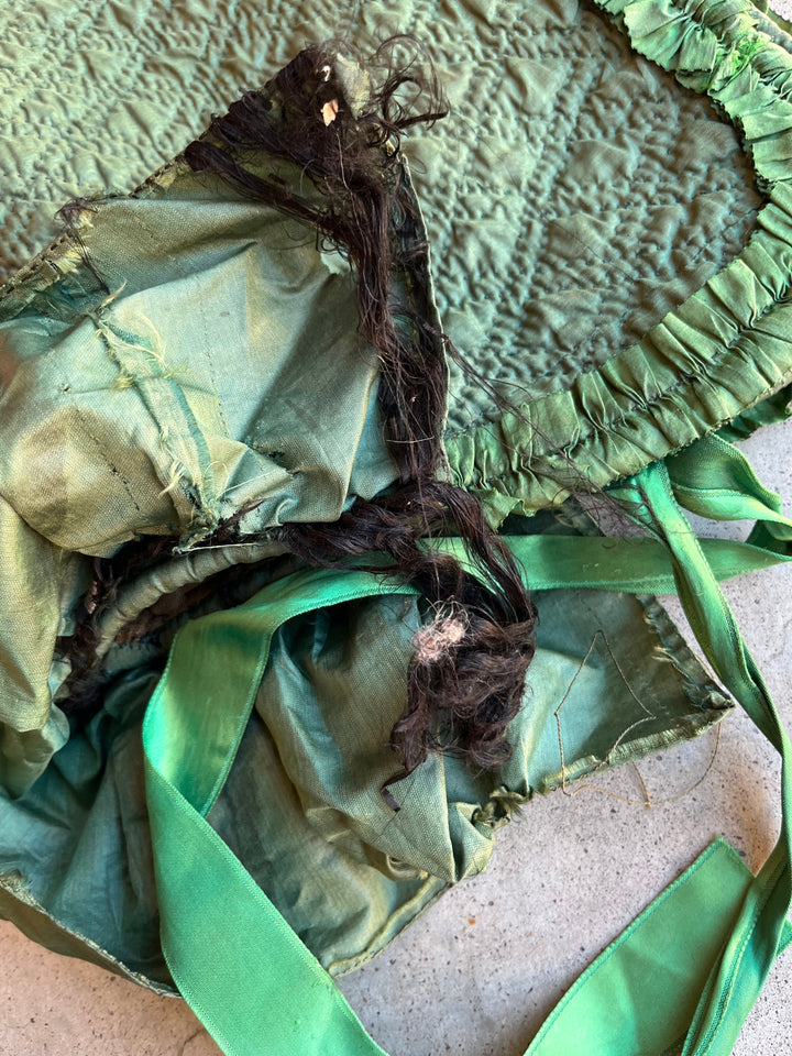 Mid-19th c. Quilted Hood / Bonnet