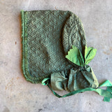 Mid-19th c. Quilted Hood / Bonnet