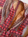 c. 1850s-1860s Wool Challis Dress
