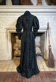 c. 1890s Cotton Wrapper Dress