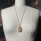 18k Gold 19th c. Floral Locket