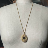 18k Gold 19th c. Floral Locket