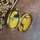 18k Gold 19th c. Floral Locket