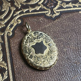 18k Gold 19th c. Floral Locket