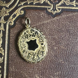 18k Gold 19th c. Floral Locket