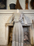 c. 1912 Silk Striped Dress